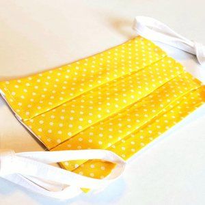 Triple pleated reusable face mask, Double layered